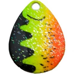 Scheels Outfitters Crystal Colorado Spin Blade 5-Pack Black Orange Stripe