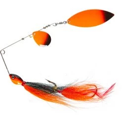 Scheels Outfitters Bucktail Spinnerbait Black Orange