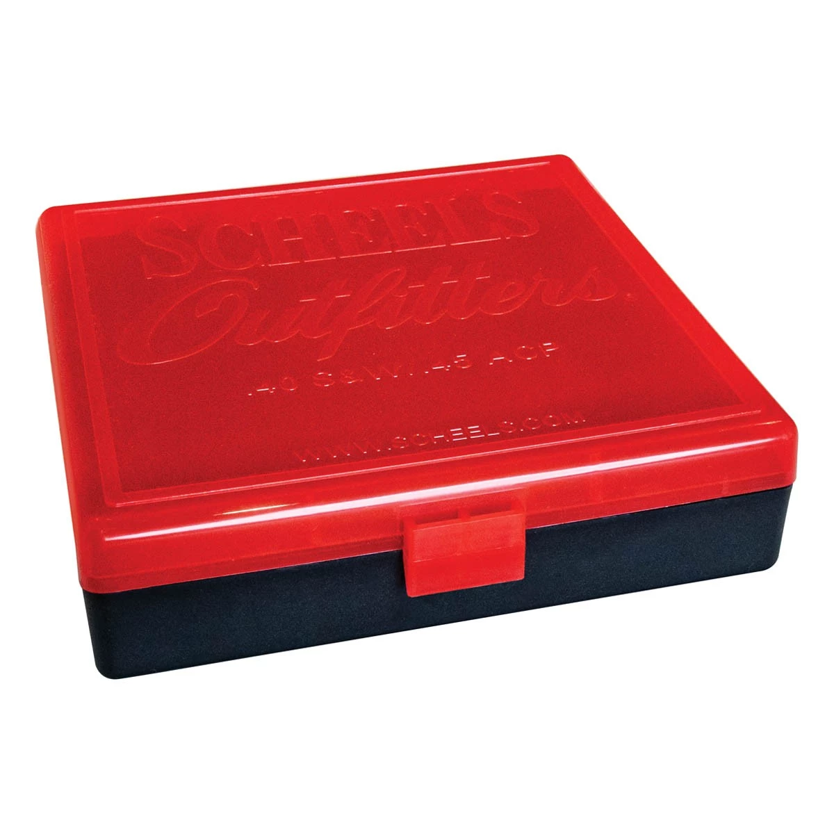 Scheels Outfitters 100 Round Pistol Ammo Box Red 2 Scheels Outfitters 100 Round Pistol Ammo Box Red - Image 2