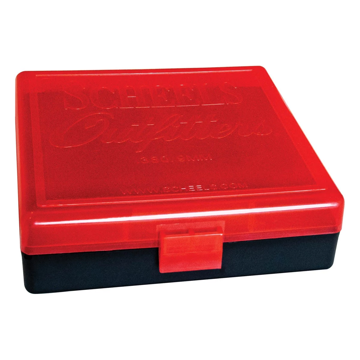 Scheels Outfitters 100 Round Pistol Ammo Box Red 3 Scheels Outfitters 100 Round Pistol Ammo Box Red - Image 3