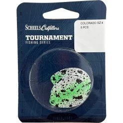 Scheels Outfitters Speckled Colorado Spin Blades 5-Pack Green Glow -Scheels Outfitters shop unnamed file 1850