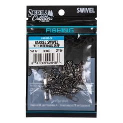 Scheels Outfitters Barrel Swivel With Interlock Snap Bulk Pack Black -Scheels Outfitters shop unnamed file 1930