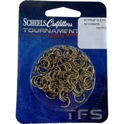 Scheels Outfitters Stirrup Clevis 100 Pack Brass