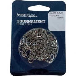 Scheels Outfitters Folded Clevis 100 Pack Nickel