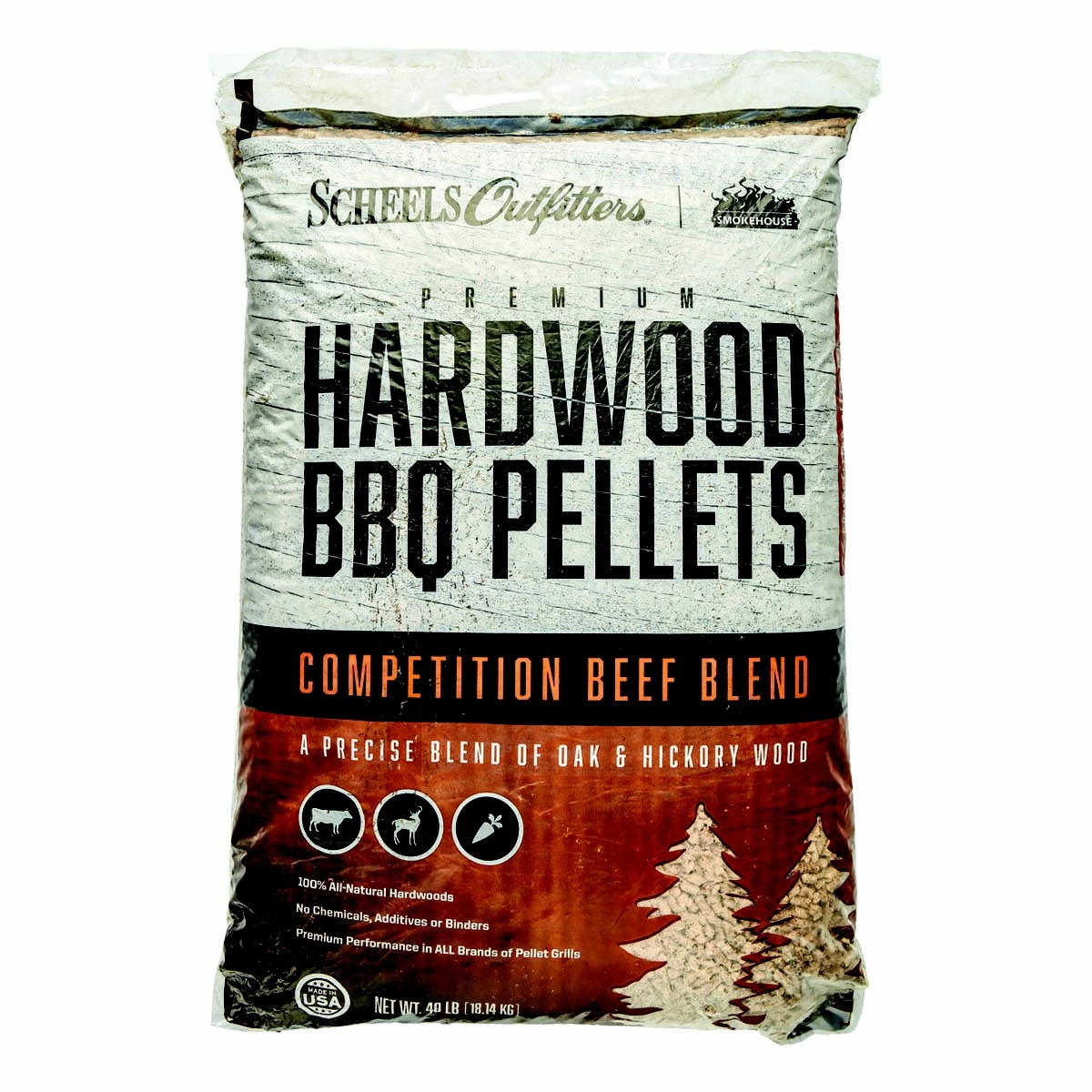 Scheels Outfitters Beef Blend Hardwood Pellets 40lb Bag 1 Scheels Outfitters Beef Blend Hardwood Pellets 40lb Bag