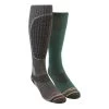 Adult Scheels Outfitters Extreme Cold Weather System 2 Pack Crew Hunting Socks Grey/green