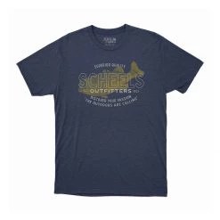 Scheels Outfitters Men's Scheels Outfitter Large Mouth Bass T-Shirt Navy Heather