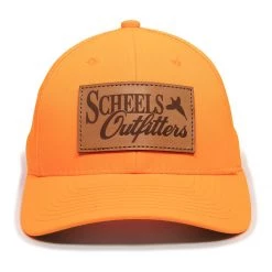 Men's Scheels Outfitters Pheasant Leather Patch Snapback Hat Brown/khaki